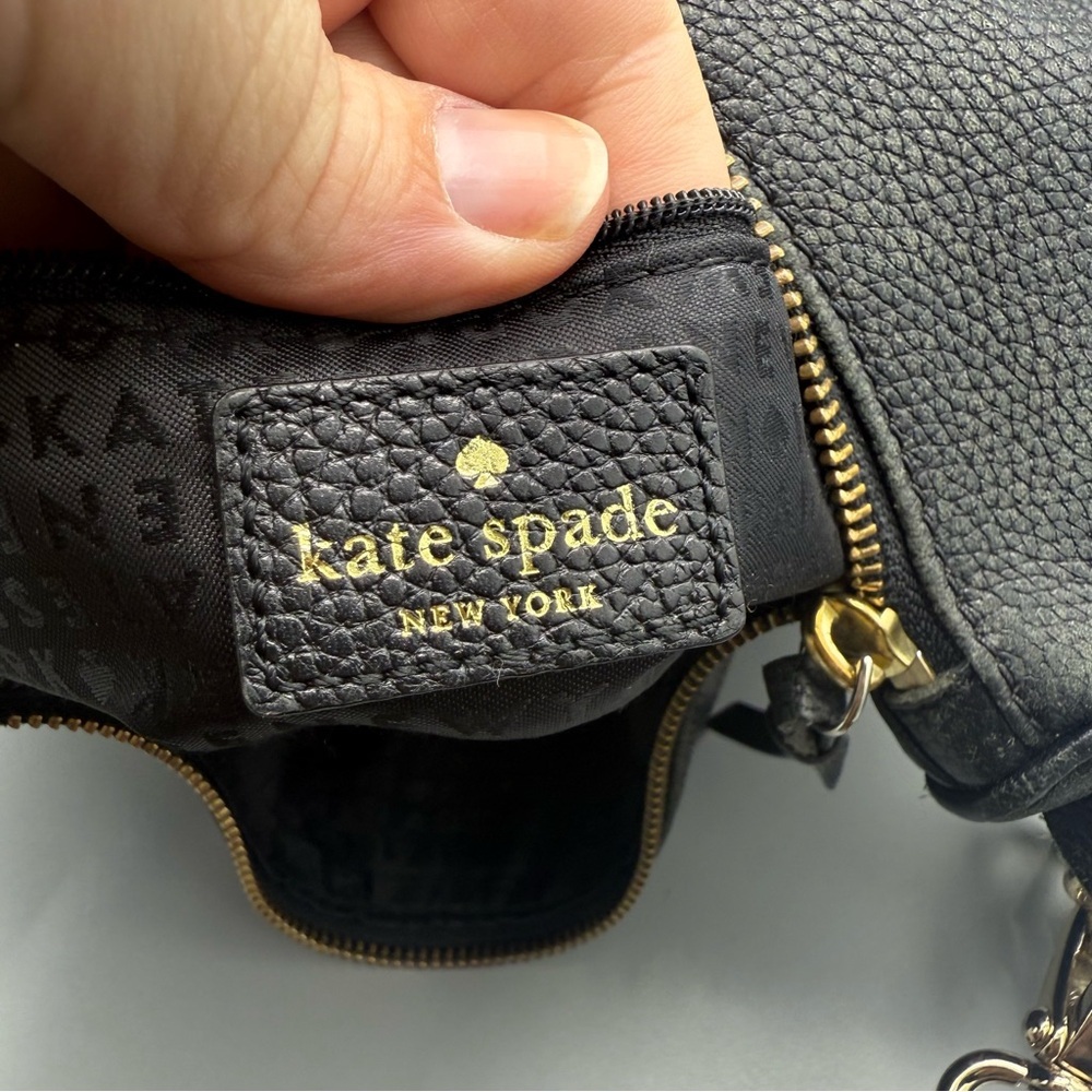 Kate Spade Mulberry Street Vivian Shoulder Black Leather Bag - Picture 10 of 15